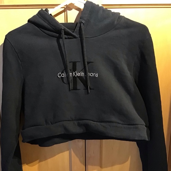 Calvin Klein Cropped Hoodie - Picture 1 of 3